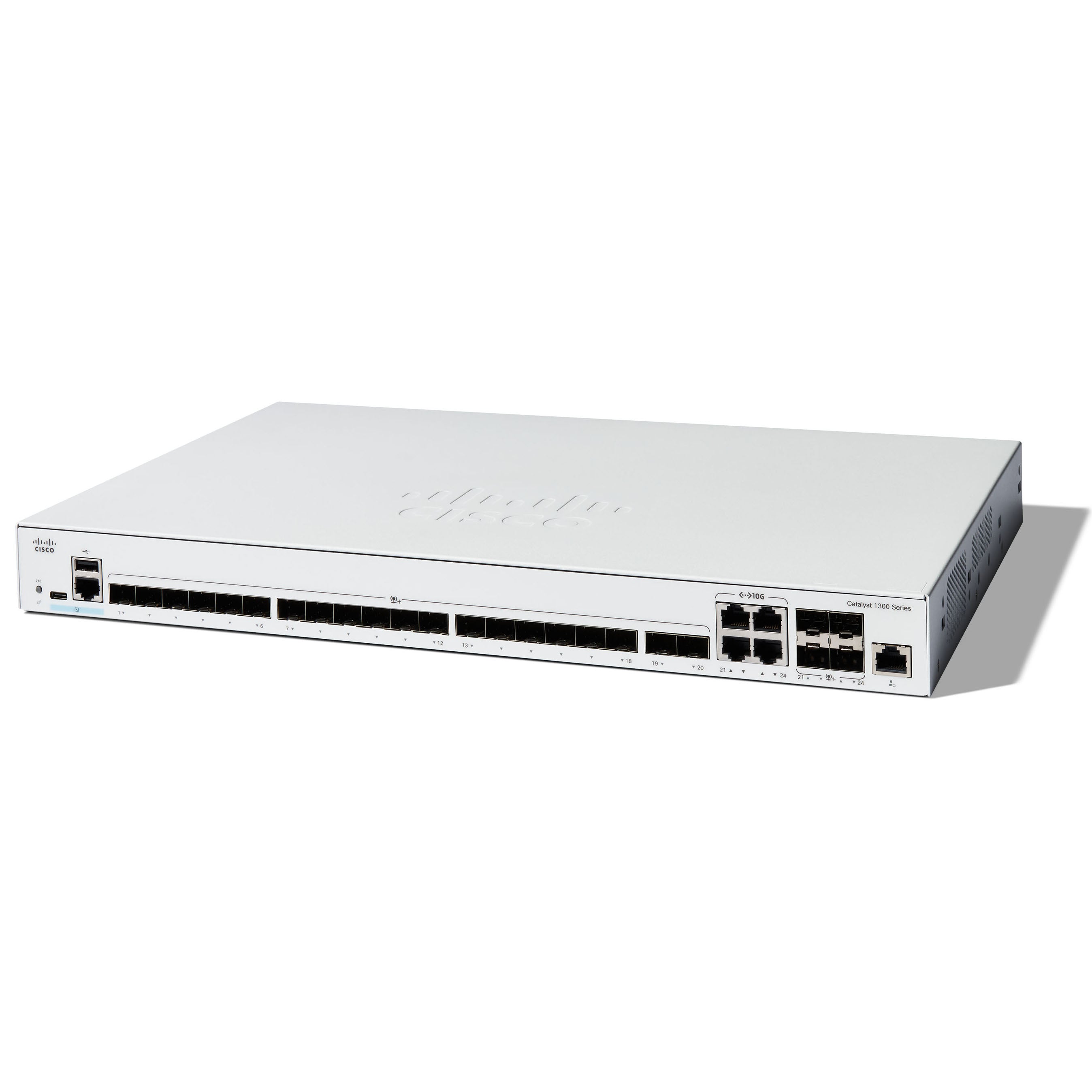 Cisco Catalyst 1300 Series 20x SFP+ 4x SFP+ Combo Managed Switch (C1300-24XS)