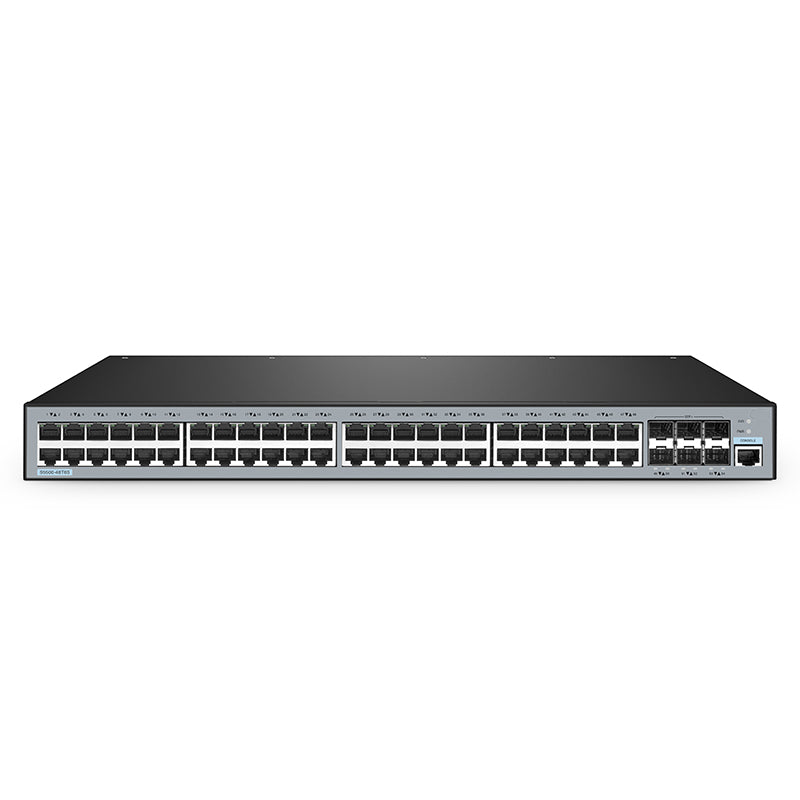 FS-S5500-48T6S, 48-Port Gigabit Ethernet L3 Switch, 48 x Gigabit RJ45, with 6 x 10Gb SFP+ Uplinks, Support Stacking