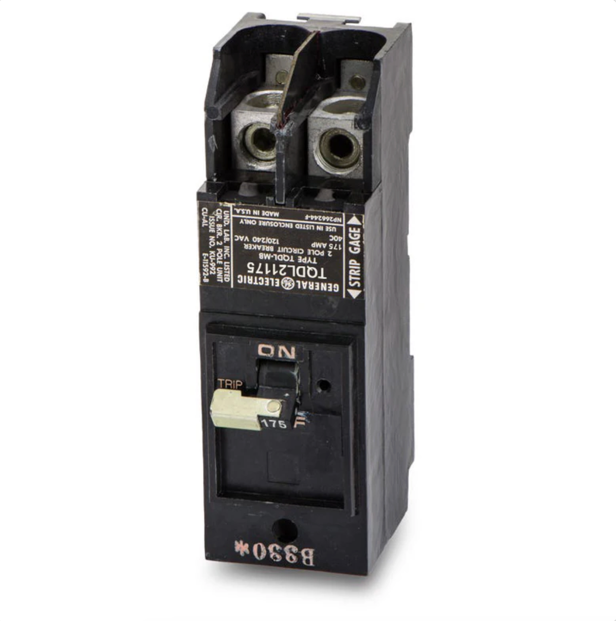 TQDL21175 | General Electric 175A 2-Pole 120/240V Thermal Magnetic Molded Case Circuit Breaker
