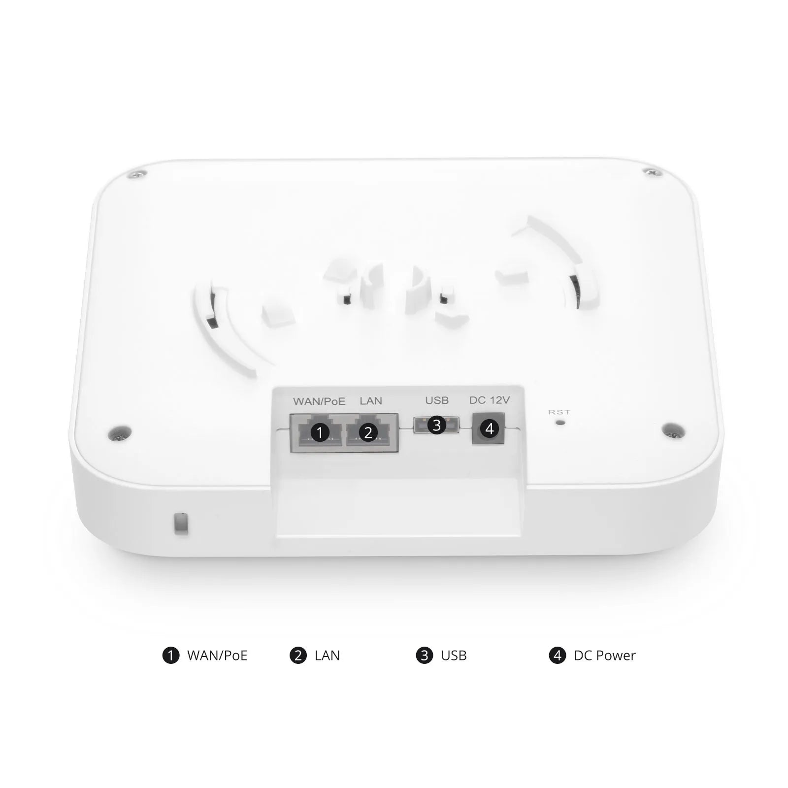 AP-N716, Wi-Fi 7 802.11be 9300 Mbps Indoor Access Point, Seamless Roaming & 2 × 2 MU-MIMO Three Radios, PicOS®, Manageable via AmpCon-Campus (Without PoE Injector)