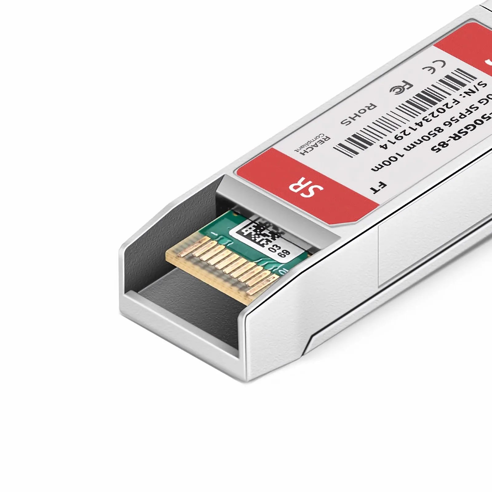 Fortinet FN-TRAN-SFP56-SR Compatible 50GBASE-SR SFP56 850nm 100m Duplex LC/UPC MMF Transceiver Module