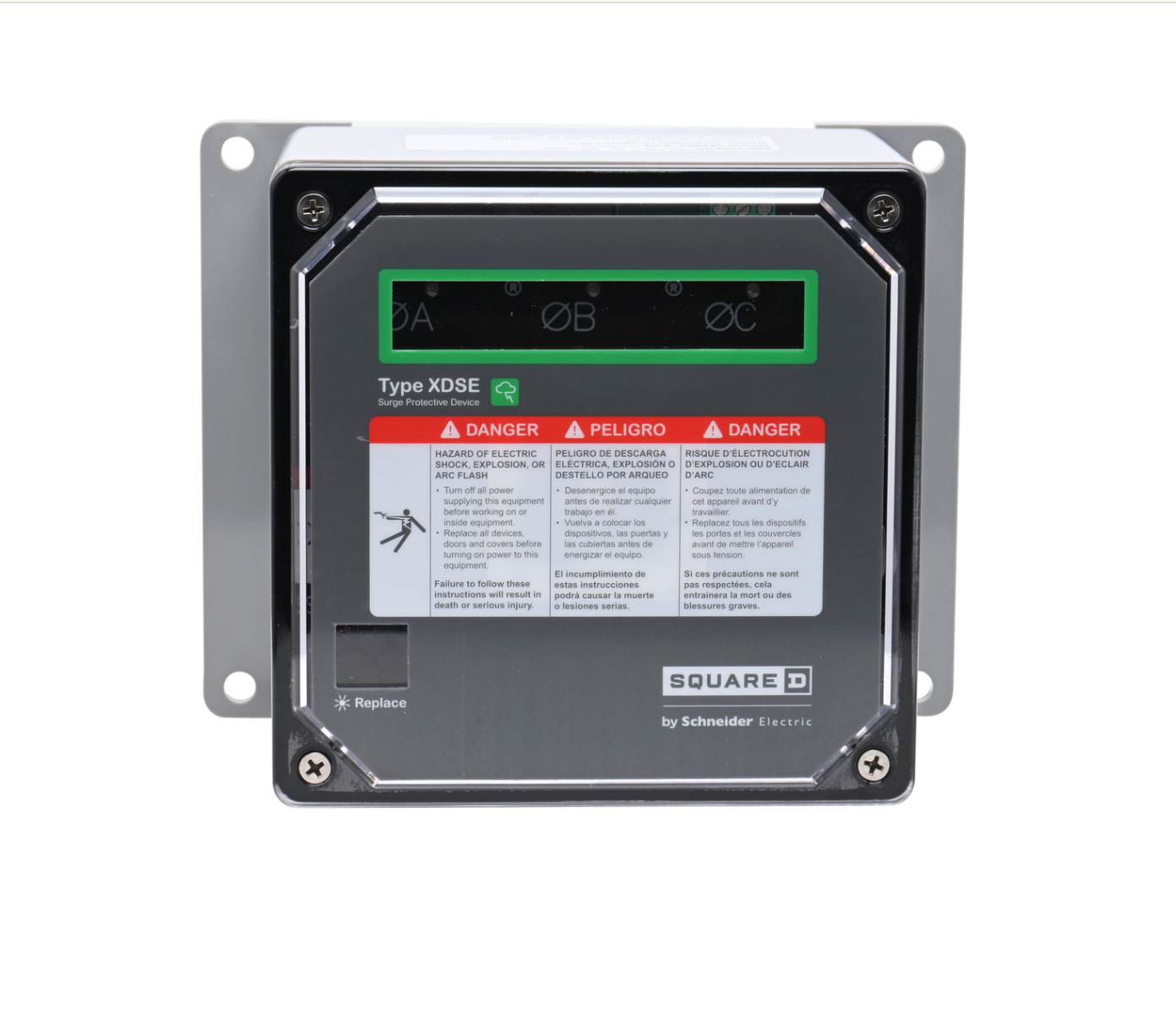 SSP02XDSE20A | Square D Surgelogic XDSE Type 2 Surge Protective Device, 208Y/120VAC