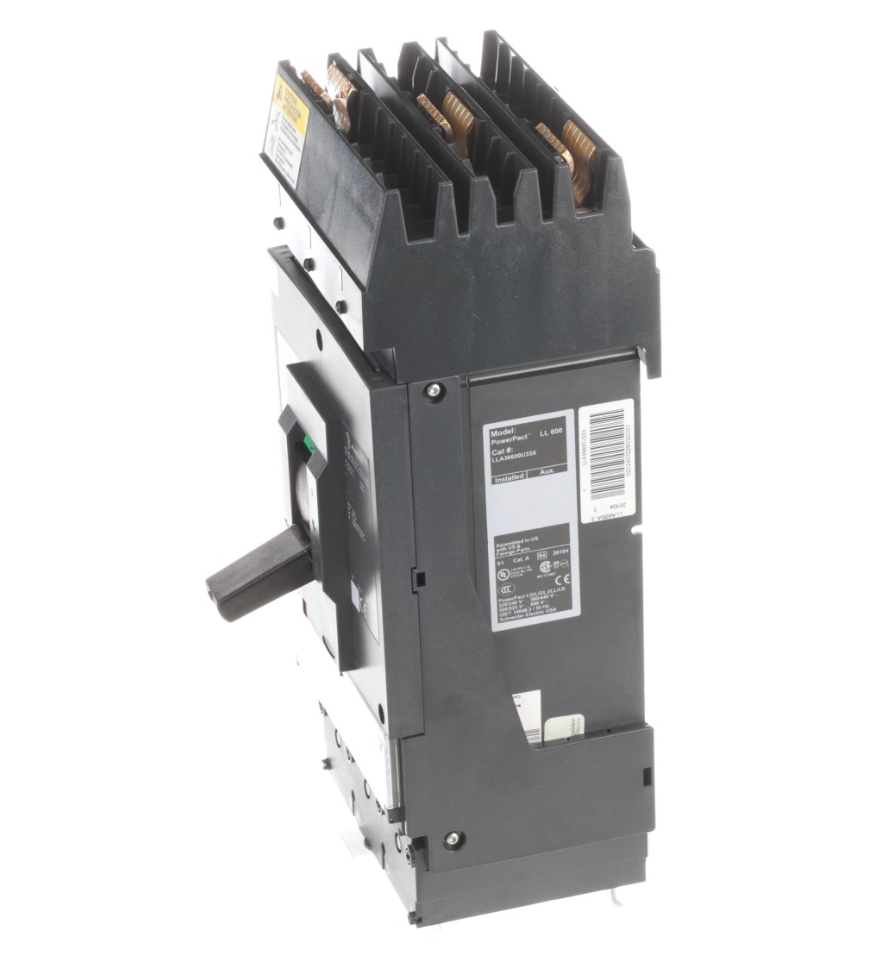 LLA36600U33X | Schneider Electric PowerPact L 600A 3-Pole Molded Case Circuit Breaker