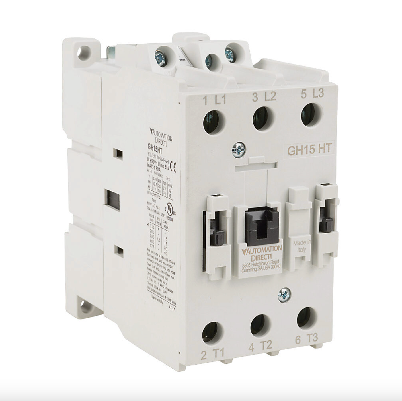 GH15HT-3-00A | Automation Direct GH15 50A 3-Pole IEC Magnetic Contactor