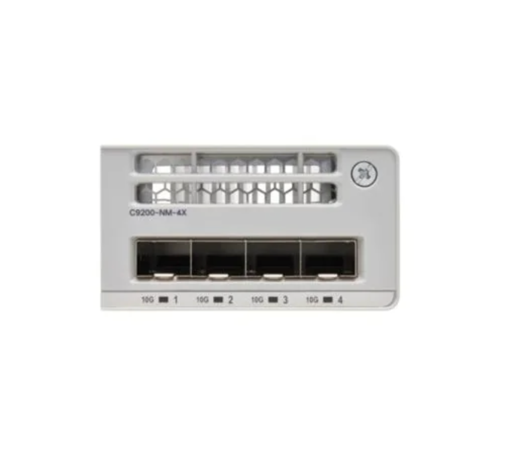 Cisco C9200-NM-4X 4-Port 10 Gigabit Ethernet SFP+ Network Module for Catalyst 9200 Series Switches