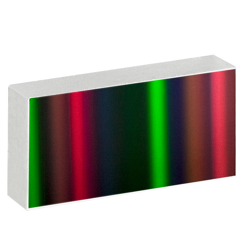 T-GR2550-45031 - Ruled Reflective Diffraction Grating, 450/mm, 3.1 µm Design Wavelength, 25.0 x 50.0 x 9.5 mm