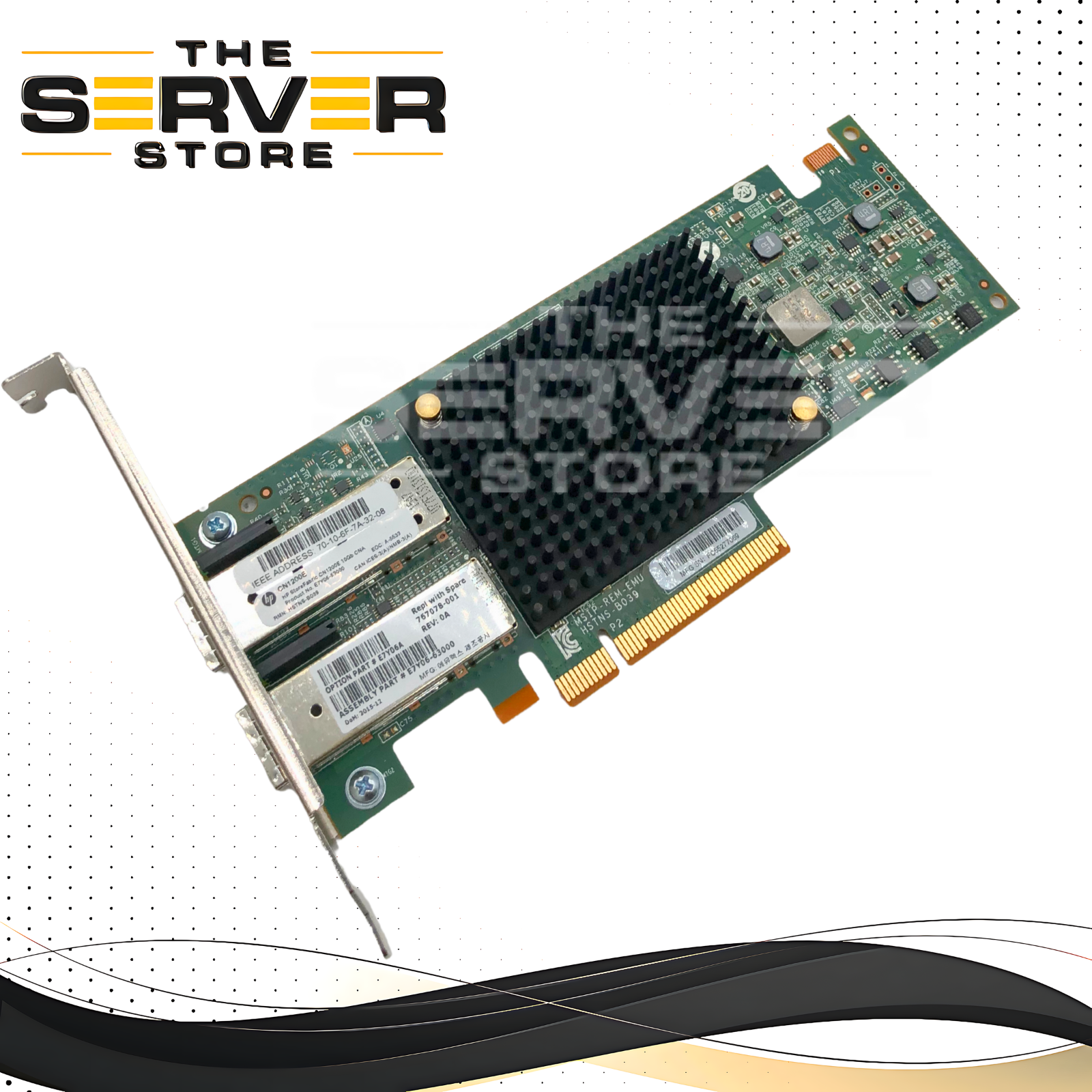 HPE CN1200E 10Gb 2P SFP+ FCoE Converged Network Card (CNA) ProLiant G9 G10 E7Y06A 767078-001