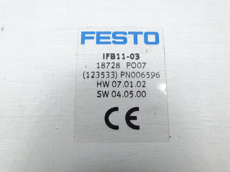 FESTO IFB11-03 DeviceNet Communication Module 8 I/O IP65 Fieldbus Interface