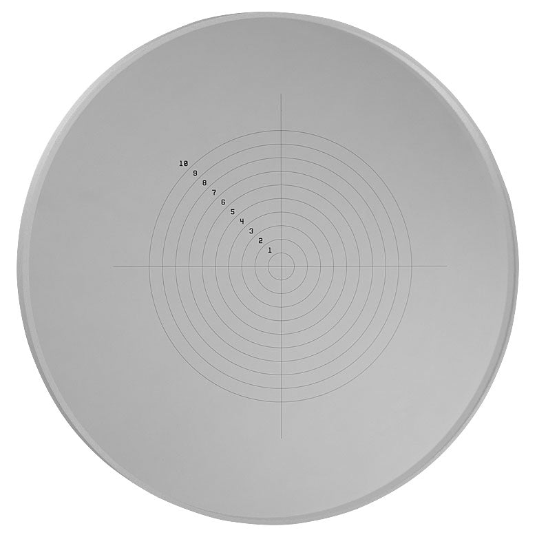 T-R19DS13P - Positive Concentric Circle Reticle, Ø19.0 mm, UVFS