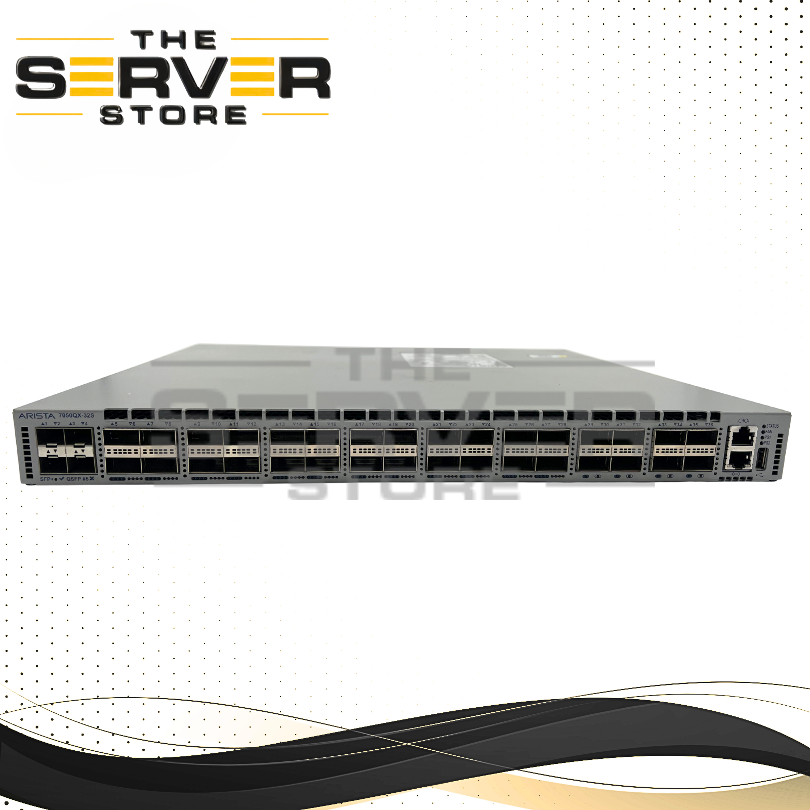 Arista Ethernet Switch 32xQSFP+ & 4xSFP+ 2X 500W AC 7050QX DCS-7050QX-32S-R