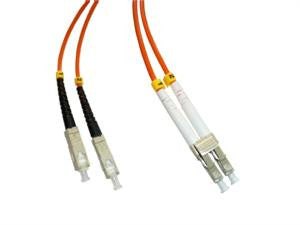 SCP-LCP-MD5 - SC/PC to LC/PC multimode 50/125 duplex fiber optic patch cord cable, 1m