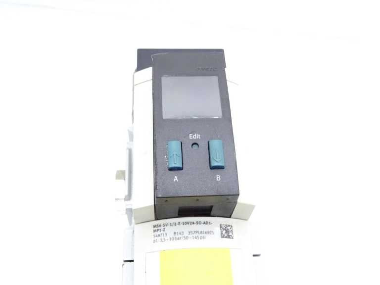 FESTO MS6-SV-1/2-E-10V24-SO-AD1 Safety Soft Start Quick Exhaust Valve with Pressure Sensor