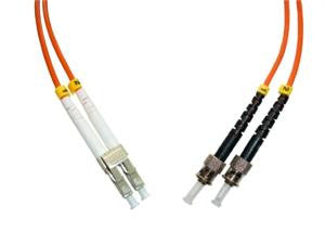 LCP-STP-MD6 - LC/PC to ST/PC, multimode 62.5/125 duplex fiber optic patch cord cable, 2m