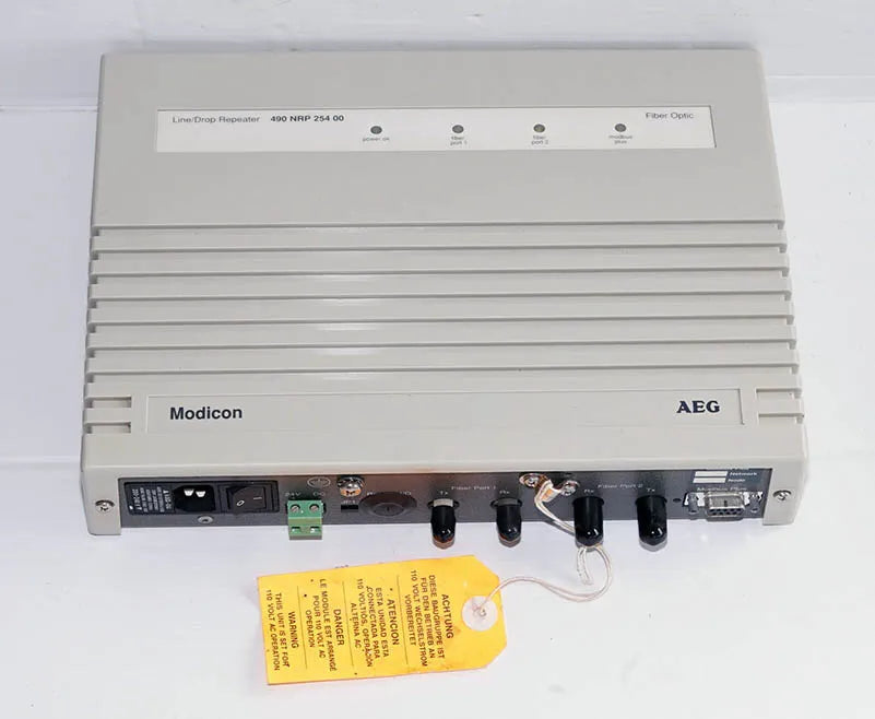 Schneider Electric 490-NRP-254-00 Fiber Optic Repeater MB+ PLC Communication Module