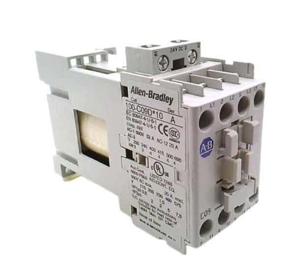 100-C09DJ10 | Allen-Bradley 100-C Series 3-Pole IEC Contactor, 24V DC Coil