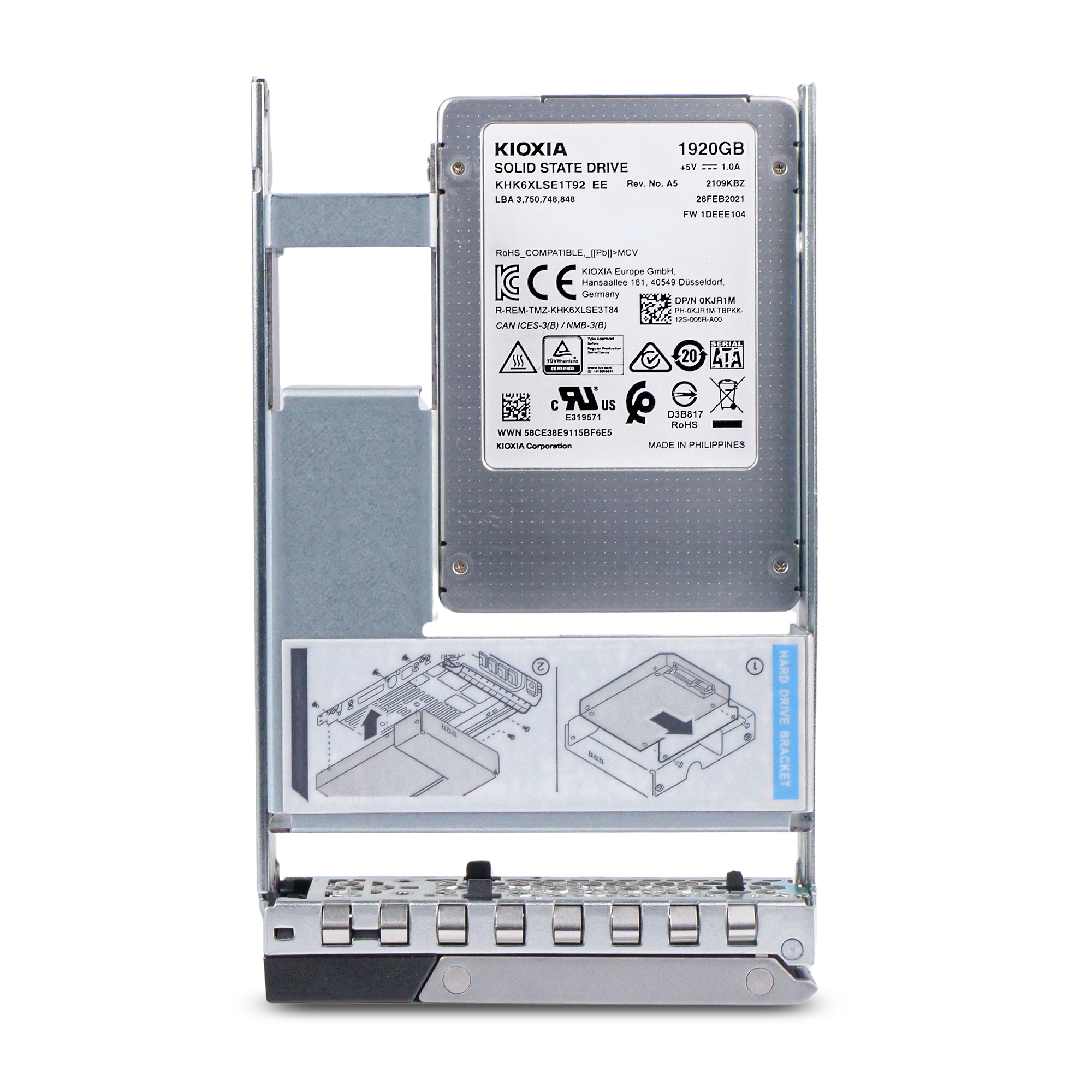 Dell G14 6CK97 1.92TB 0.6 DWPD SATA 6Gb/s 3D TLC Hybrid 3.5in Refurbished SSD