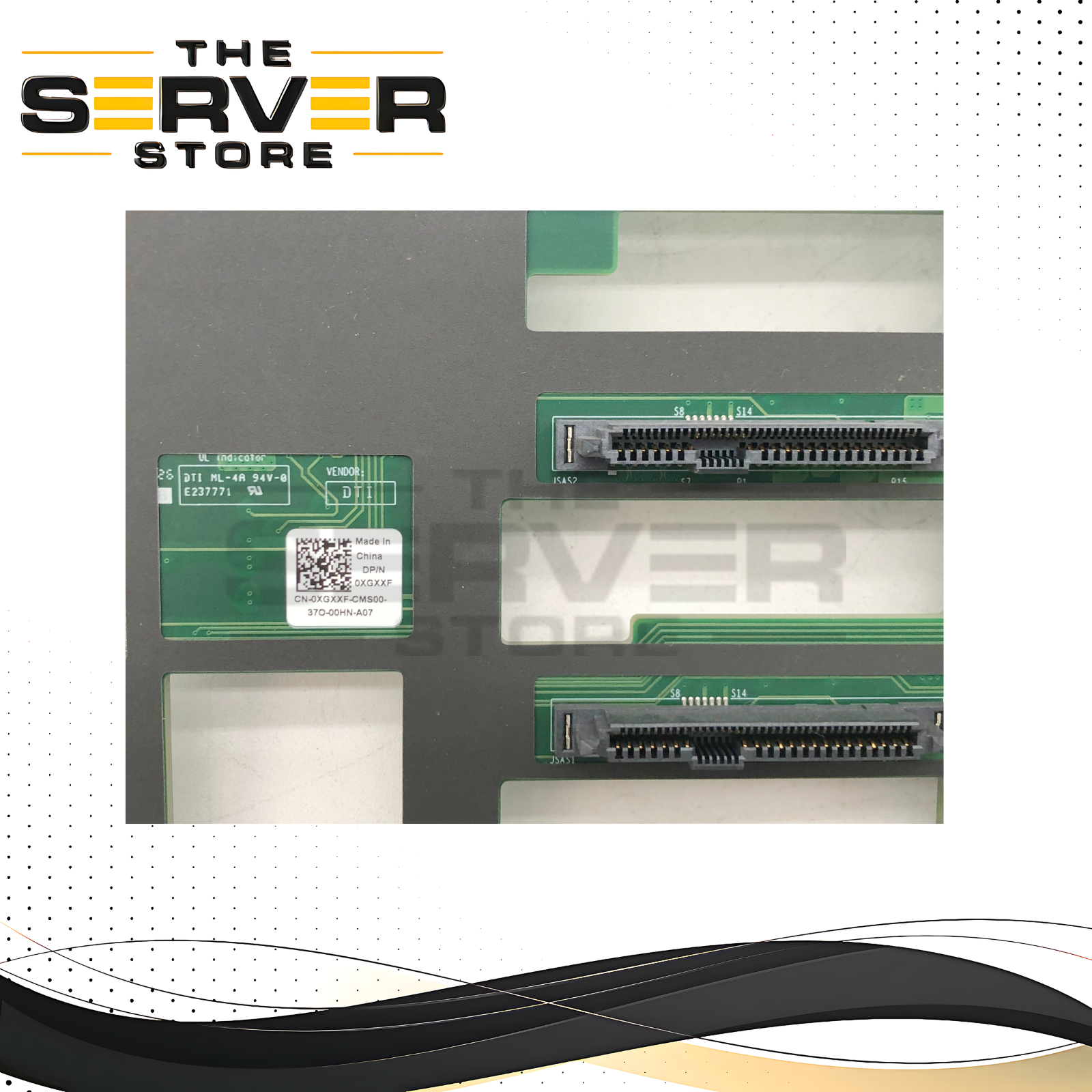 Dell PowerEdge T350 / T360 / T550 / T560 8-Bay 3.5" SAS/SATA HDD Backplane. P/N: XGXXF, 0XGXXF.