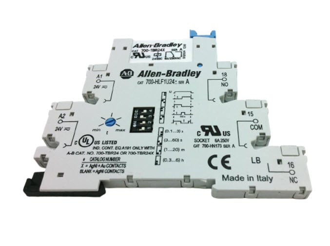 700-HLF1U24 | Allen-Bradley 24V AC/DC Terminal Block Timing Relay