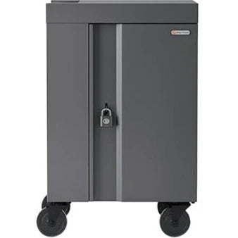 Bretford CUBE Cart Mini Charging Cart AC for 20 Devices, Charcoal Paint