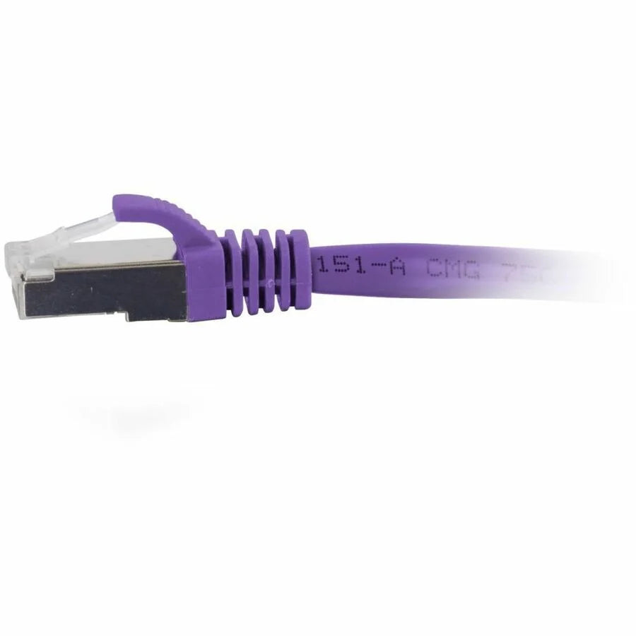 C2G 10ft (3m) Cat6a Snagless Shielded (STP) Ethernet Network Patch Cable - Purple