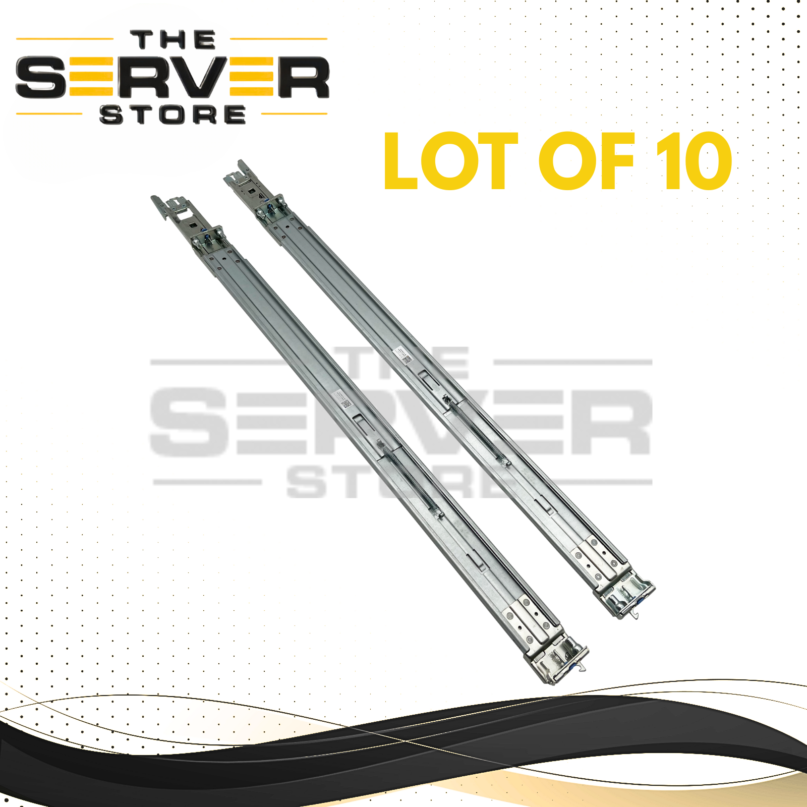 (LOT OF 10) Dell 1U Type A7 Sliding Ready Rails Kit  0RK1KT RK1KT for PowerEdge R330 R620 R630 R640 R420 R430 R320