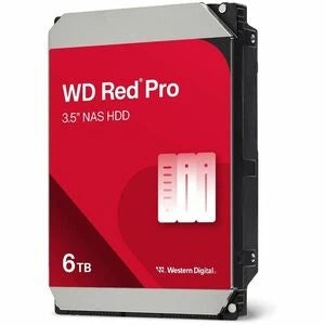 Western Digital Red Pro WD6005FFBX 6 TB Hard Drive - 3.5" Internal - SATA (SATA/600) - Conventional Magnetic Recording (CMR) Method