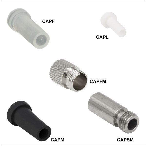 TH-CAPF - Clear Plastic Dust Caps for Ø2.5 mm Ferrules, 25 Pack