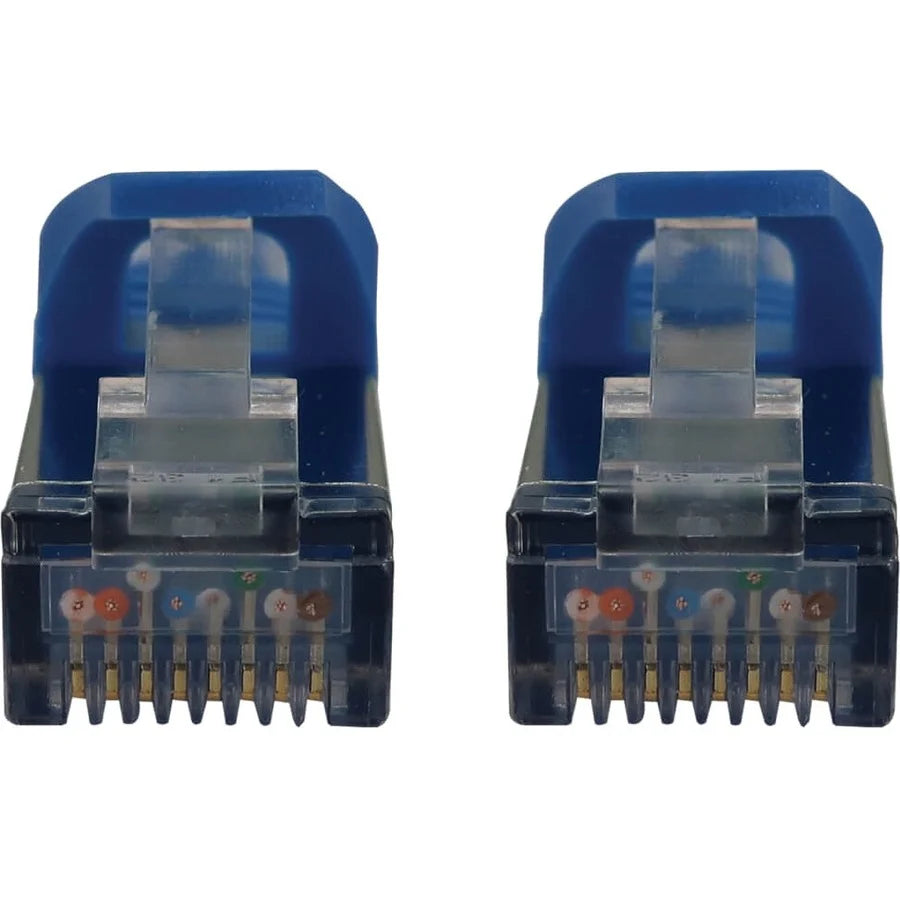 Eaton Tripp Lite Series Cat6a 10G Snagless Shielded Slim STP Ethernet Cable (RJ45 M/M), PoE, Blue, 5 ft. (1.5 m)
