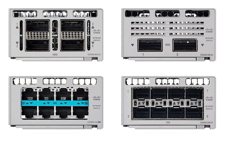 Cisco C9300X-NM-8Y 8-Port 25 Gigabit SFP28 Network Module for Catalyst 9300X Series Switches