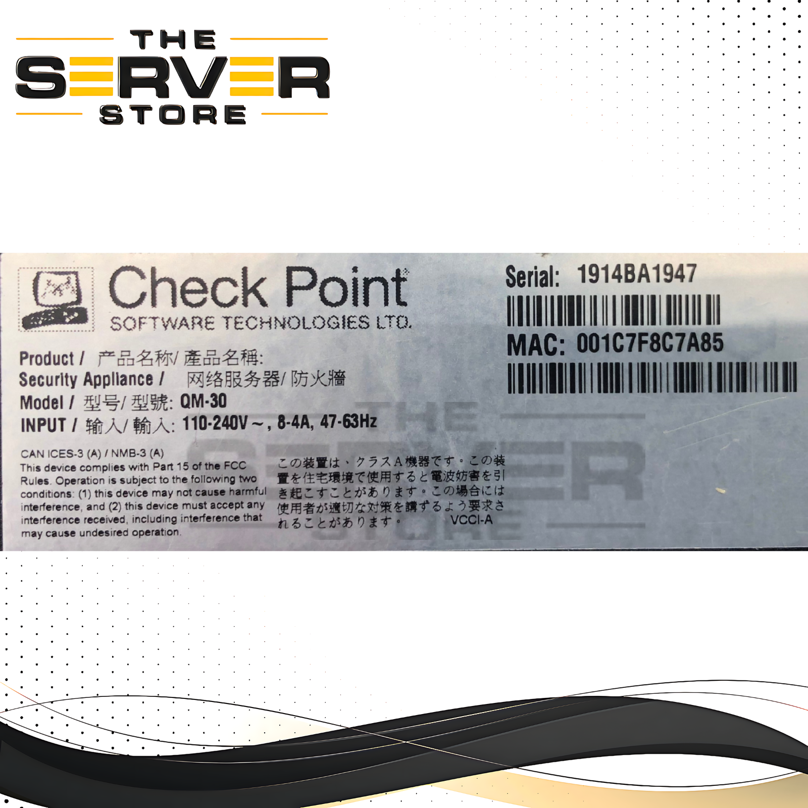 (AS IS) Check Point Quantum 6800 Next Generation Firewall (NGFW) Appliance Security Gateway. P/N: QM-30.