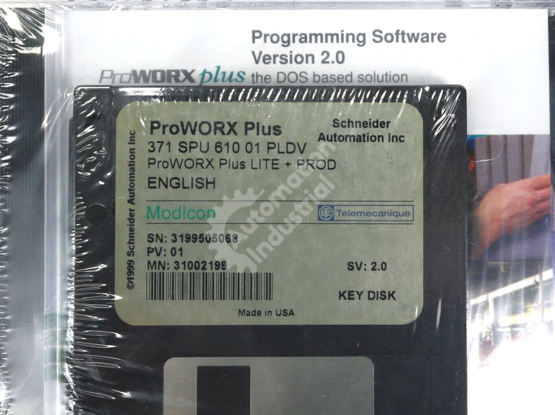 371-SPU-610-01-PLDV By Modicon ProWORX Plus PLC Programming Software V2.0 NSFP