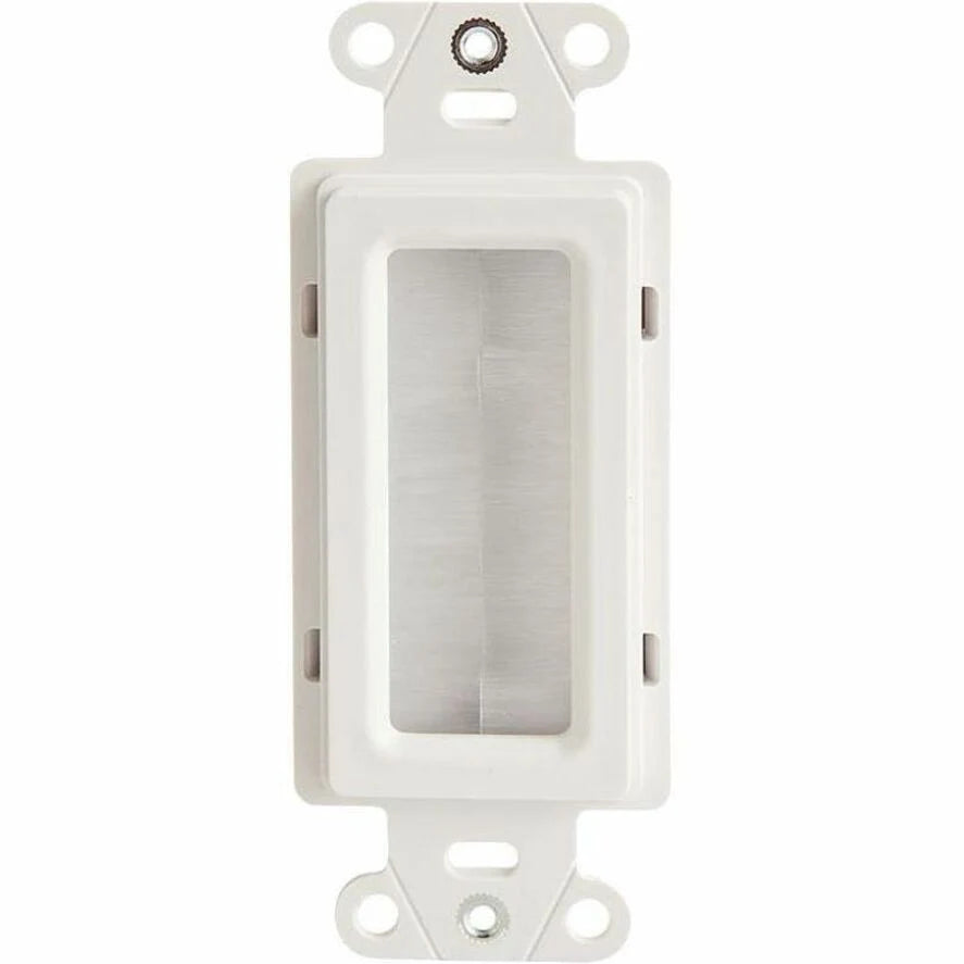Sanus In-Wall Cable Management Brush Wall Plate - Antique White