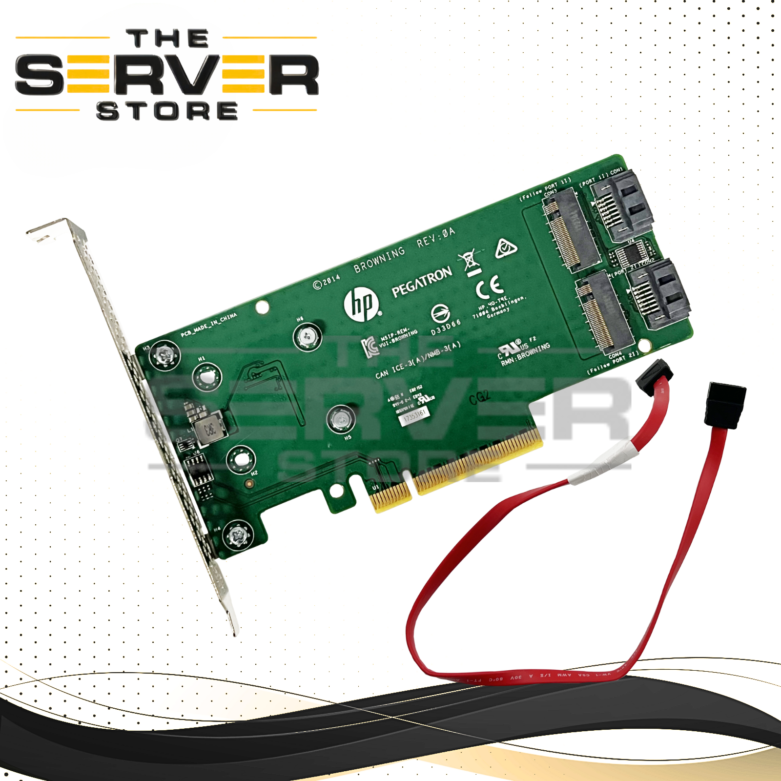 HPE SATA M.2 BD Dual Drive PCIe Riser Card P00945-001