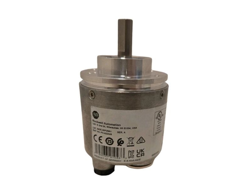 Allen-Bradley 843E-SIP2BA1 EtherNet/IP Absolute Encoder 18-bit Single Turn 3/8 Shaft