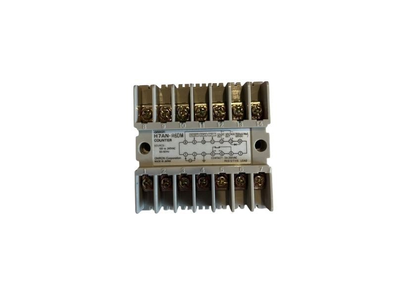 Omron H7AN-R6DM Digital Counter 6 Digit LED 100-240VAC Panel Mount