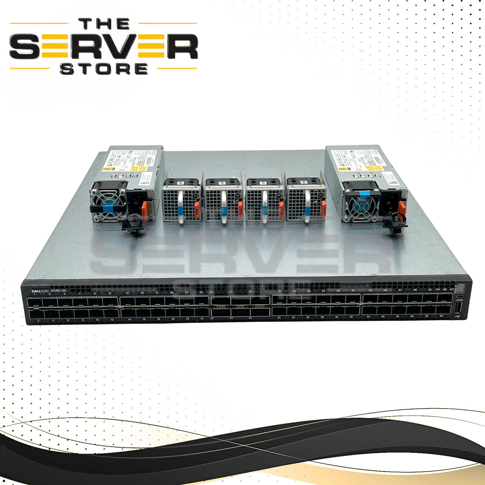 Dell EMC 48x 10GbE SFP+ 2x QSFP+ 4x 100GbE QSFP28 F-B Air PowerSwitch S4148F-ON