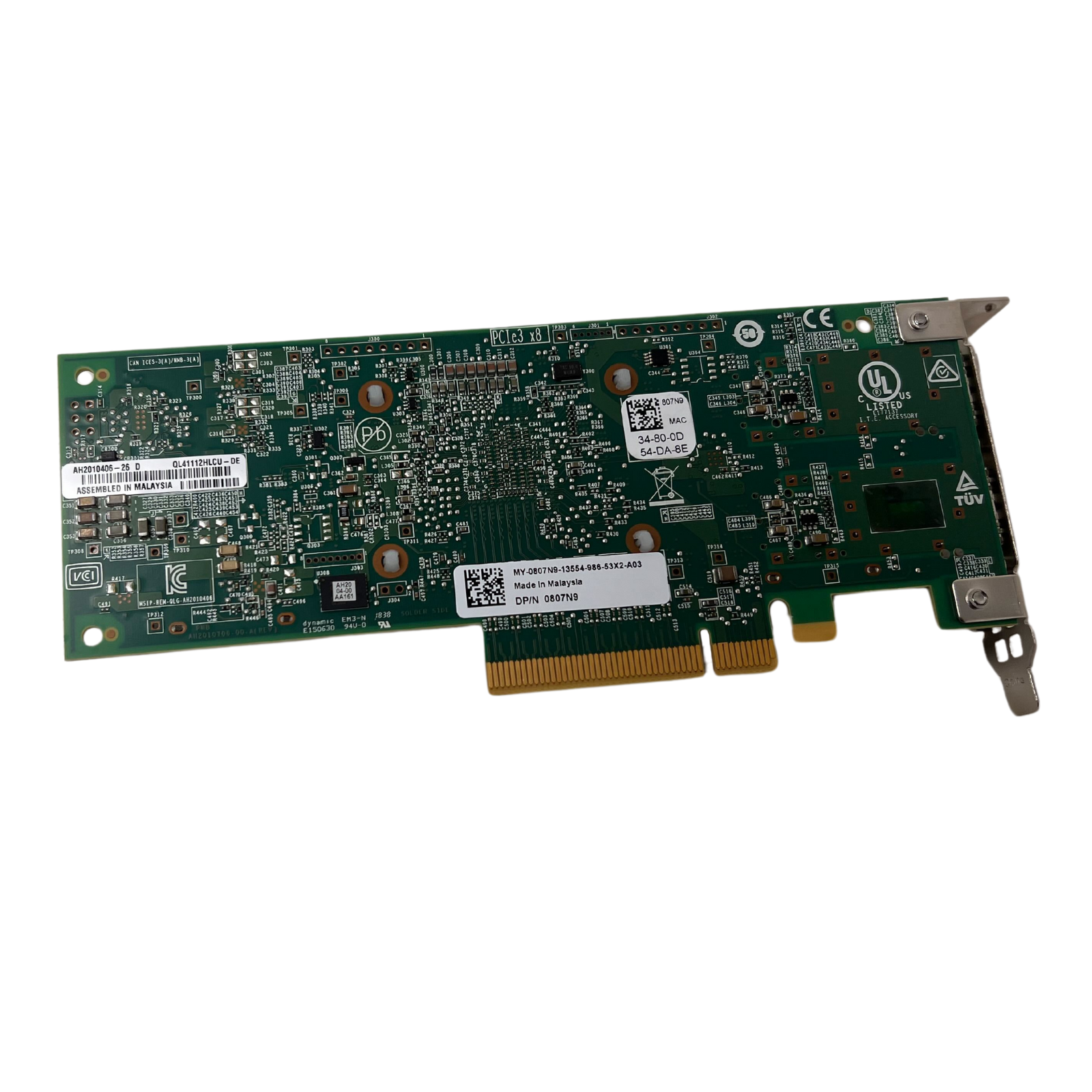 QLogic QL41112 10Gb SFP+ Dual Port Low Profile network Card (807N9)