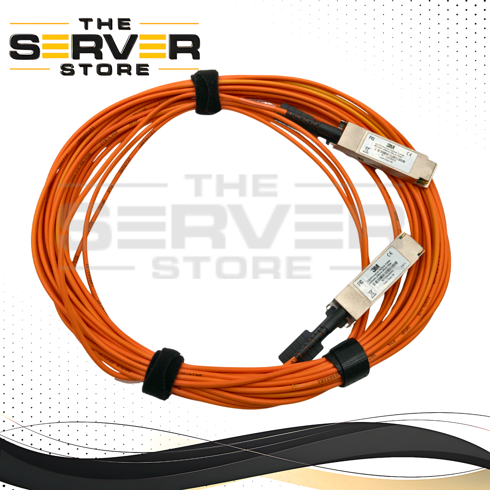 3M 40Gb/s QSFP+ to QSFP+ 850nm Active Optical Cable (AOC) for Multi-Mode Fiber. P/N: AOC-QSFP-40G-15M