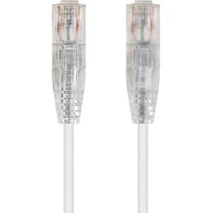Monoprice SlimRun Cat6 28AWG UTP Ethernet Network Cable, 6-inch White