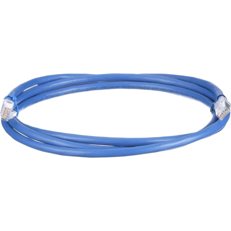 PanNet Cat 6A 24 AWG UTP Copper Patch Cord, 10 ft, Blue