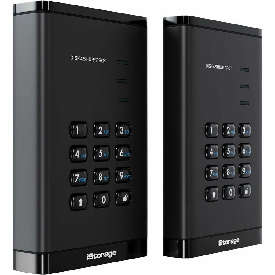 iStorage diskAshur PRO3 1 TB Portable Hard Drive | FIPS 140-3 Level 3 Pending | Incorporated Common Criteria EAL 5+ | PIN protected | Dust/Water Resistant | TAA Compliant