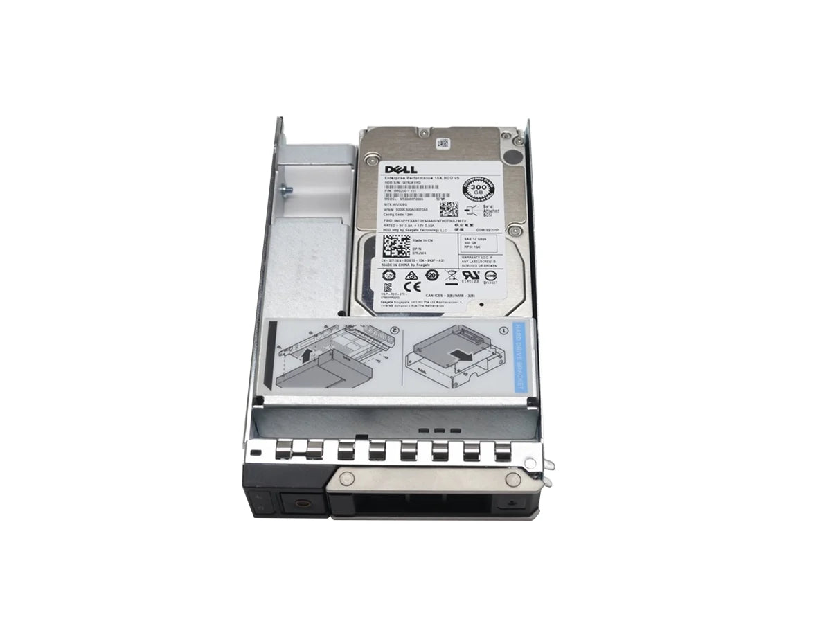Dell 300GB 15K RPM SAS 12Gbps 512n 2.5in Hot-plug Drive 400-ATIJ