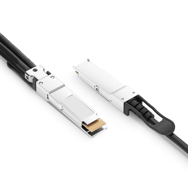 NSComm 400G PAM4 QSFP-DD to 4x100G QSFP56 Direct Attach PVC Copper Cable, up to 3m