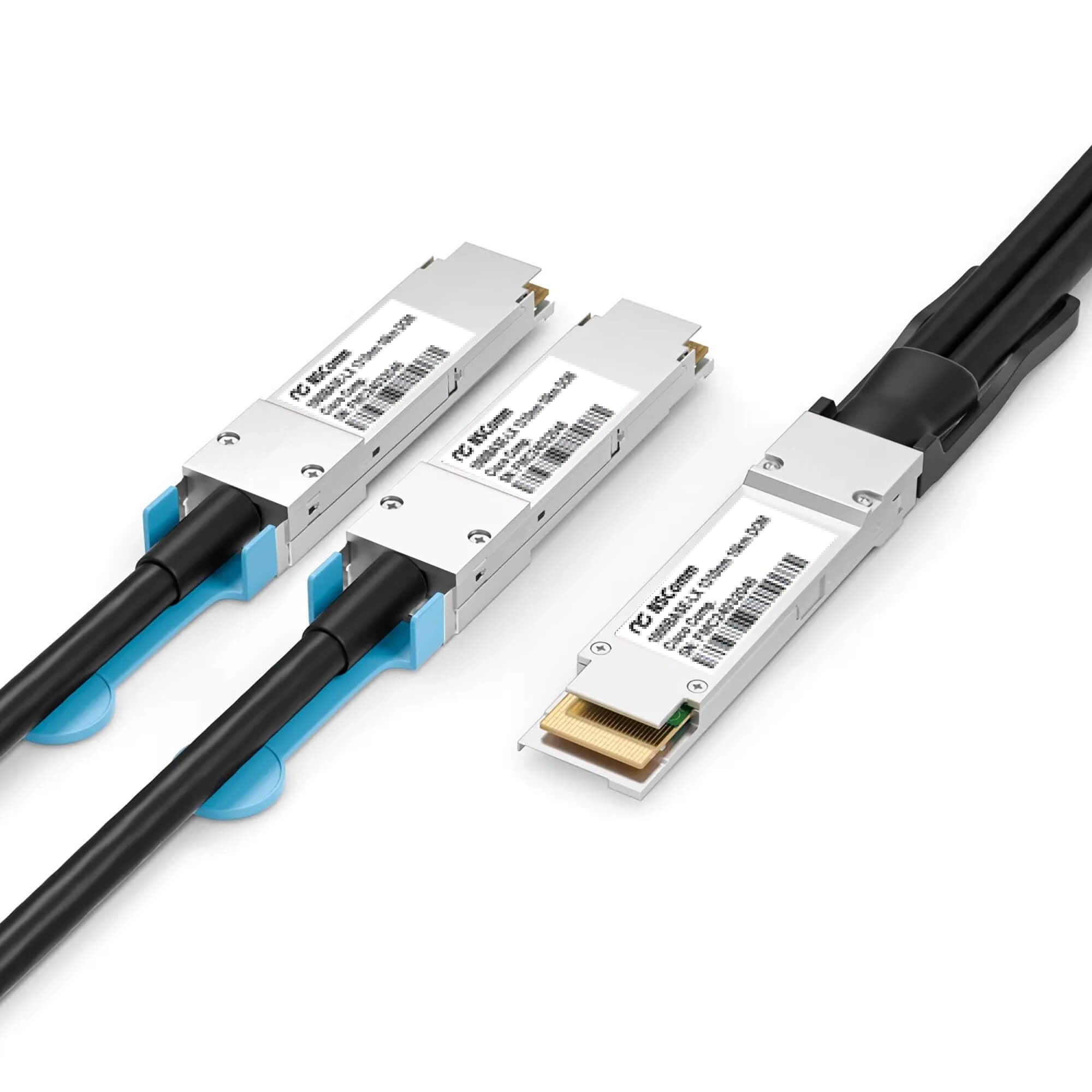 NSComm NVIDIA/Mellanox Compatible 400G QSFP-DD to 2 x 200G QSFP56 Ethernet Active Direct Attach Copper Cable up to 5m(16ft)