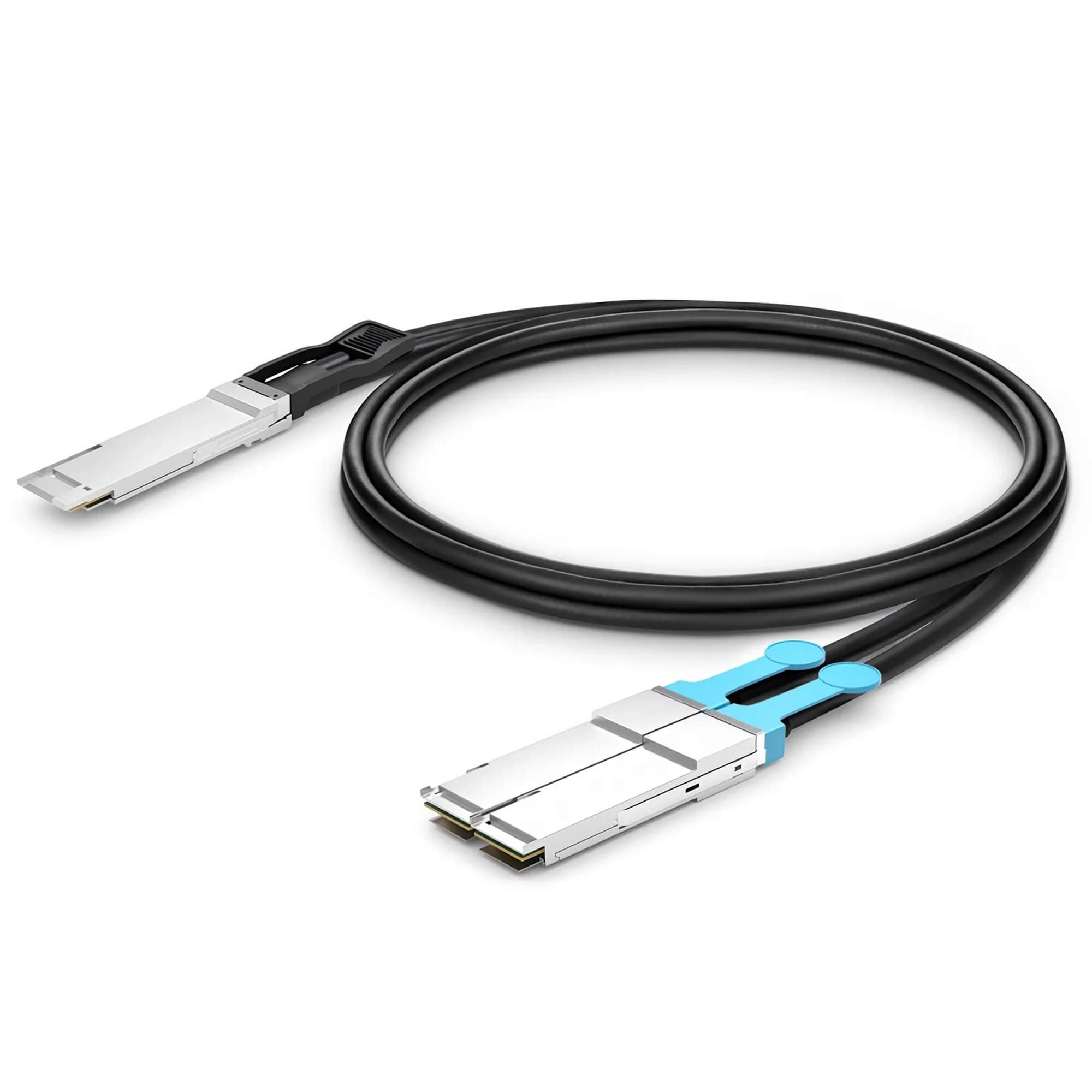 NSComm NVIDIA/Mellanox Compatible 400G QSFP-DD to 2 x 200G QSFP56 Ethernet Active Direct Attach Copper Cable up to 5m(16ft)