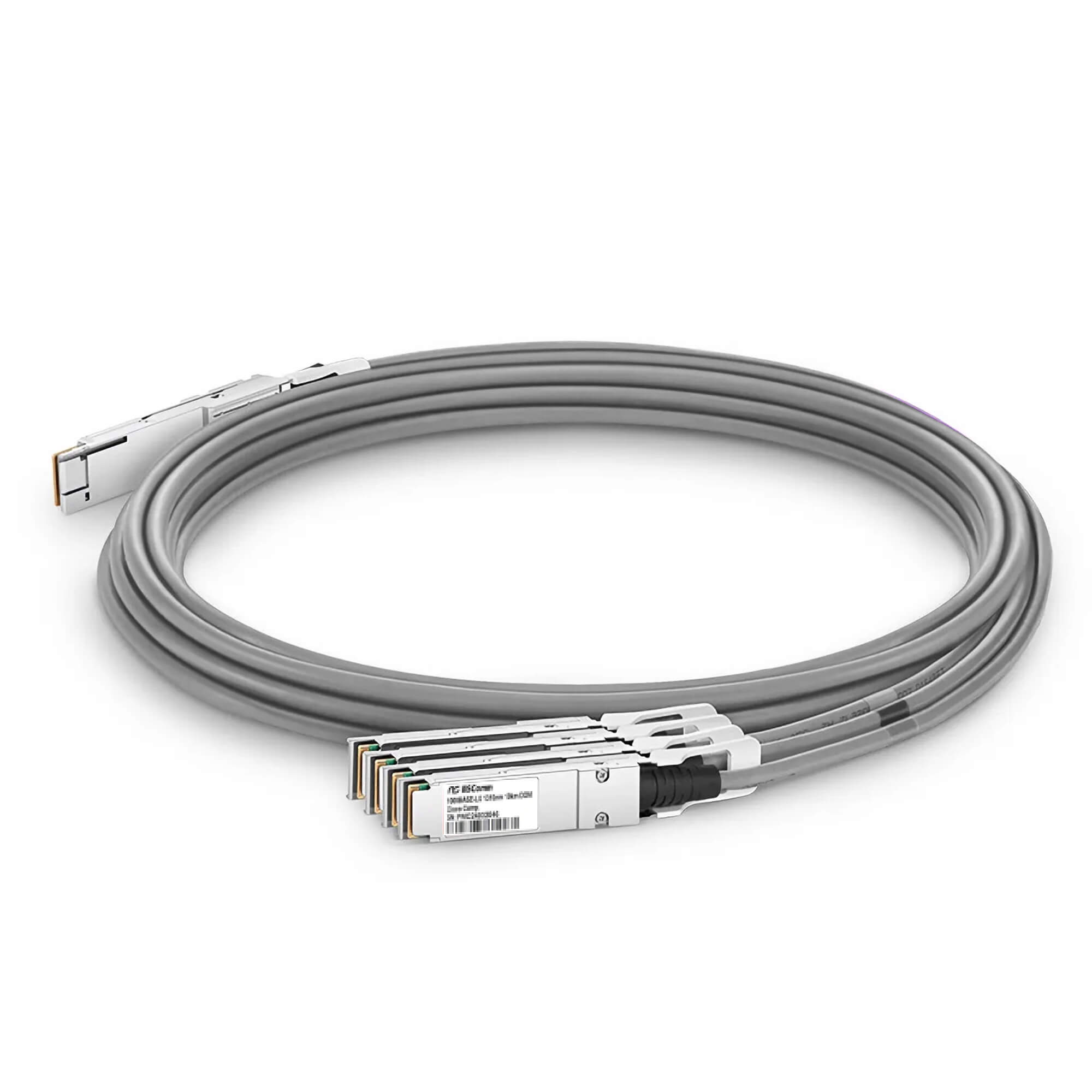 NSComm 400G QSFP-DD to 4 x 100G QSFP56 Active Direct Attach Copper Breakout Cable up to 5m(16ft)