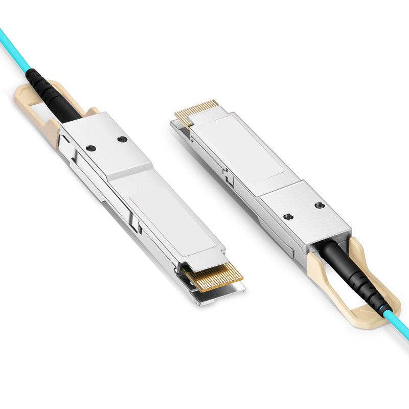 NSComm 400G QSFP-DD to QSFP-DD Active Optical Cable, OM3 Multimode, up to 30m