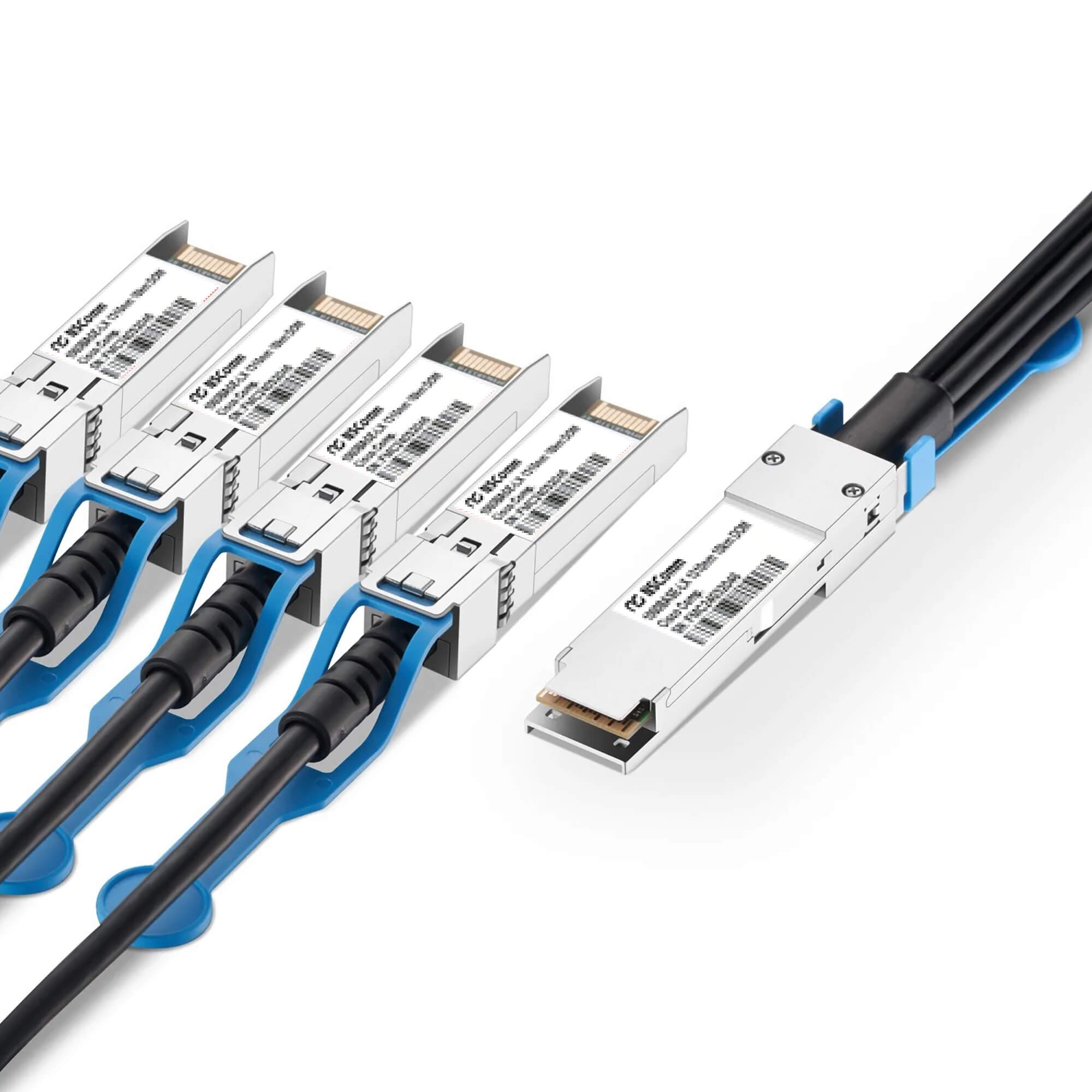 NSComm 40G QSFP+ to 4 x 10G SFP+ Active Direct Attach Copper Breakout Cable up to 9m(29ft)