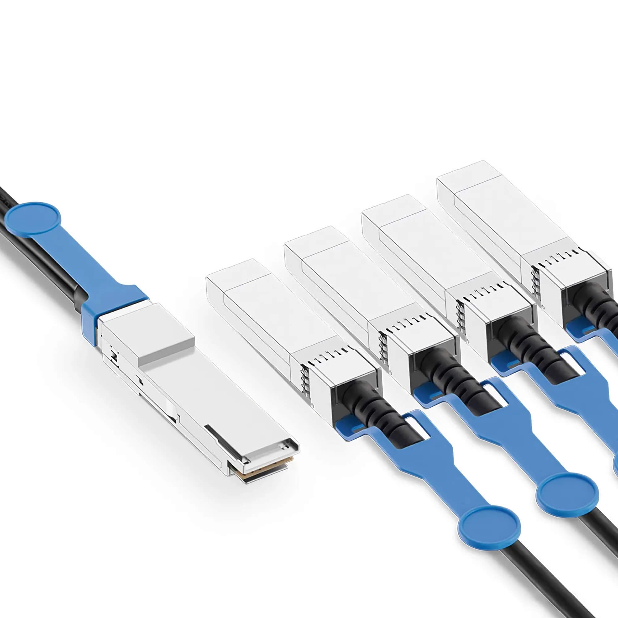 NSComm 40G QSFP+ to 4 x 10G SFP+ Active Direct Attach Copper Breakout Cable up to 9m(29ft)