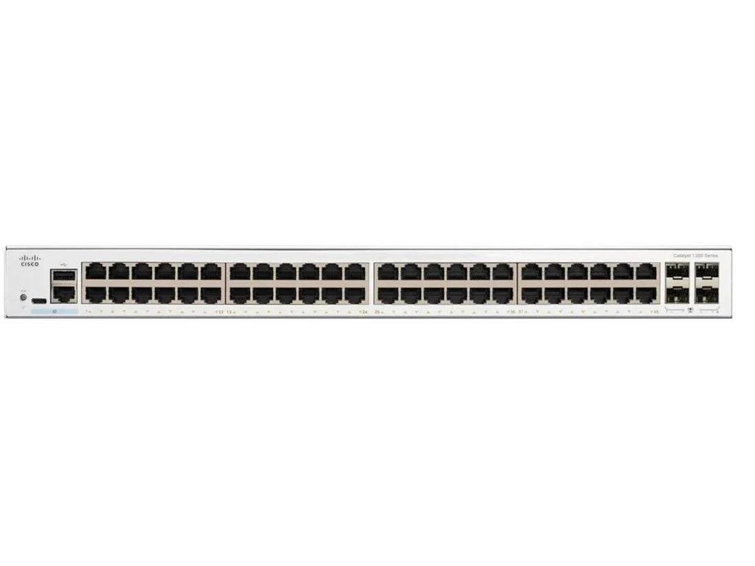 Cisco C1300-48T-4G Catalyst 48-Port Managed Gigabit Ethernet Switch with 4 SFP Uplinks